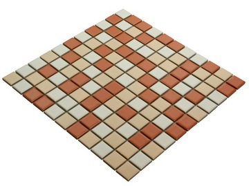 C MOZAIKA ceramiczna MIX BRĄZ , płytka dekor brąz