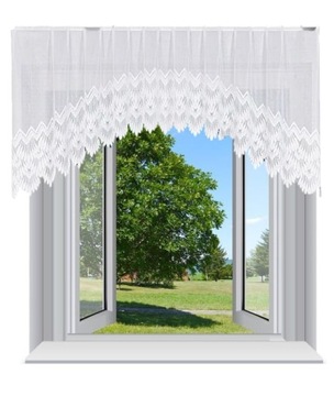 GOTOWA BIAŁA FIRANKA ŻAKARDOWA FELICJA 200X80 CM