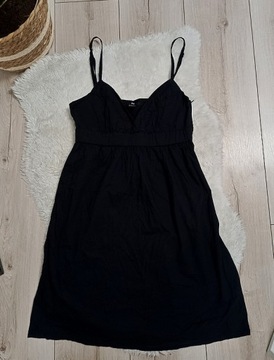 H&M czarna sukienka na ramiączkach r38 K39