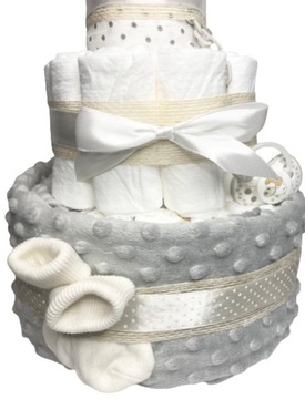 Торт из подгузников Pampers + открытка!!! минкевое одеяло