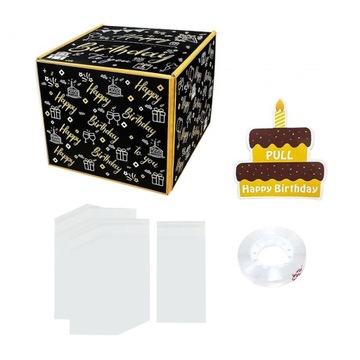 Вытащить подарочную коробку День рождения Копилка DIY Kit Копилка для наличных денег