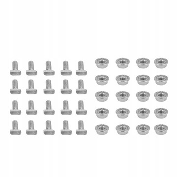 20 ZESTAW ŚRUBY ŚRUBA M6 DO SZKLARNI NAKRĘTKA