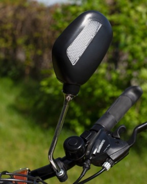 ВЕЛОСИПЕДНЫЕ ЗЕРКАЛА ЗАДНЕГО ВИДА СО ОТРАЖАЮЩИМИ СРЕДСТВАМИ 2 ШТ. ДЛЯ КОМПЛЕКТА РУЛЯ ВЕЛОСИПЕДА