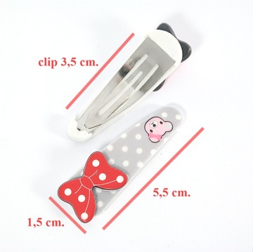 Заколки для волос Бантики Metal Pyki