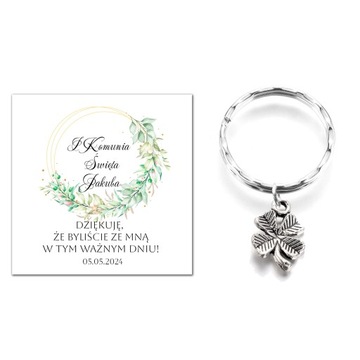 PODZIĘKOWANIE DLA GOŚCI UPOMINEK BRELOK KONICZYNKA KOMUNIA PAMIĄTKA