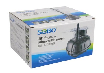 НАСОС ФОНТАН SOBO 1000л/ч СО СВЕТОДИОДНОЙ RGB ПОДСВЕТКОЙ