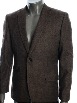 NEXT Marynarka slim fit wełniana 55% wool stylowa casual r. 42S M/L