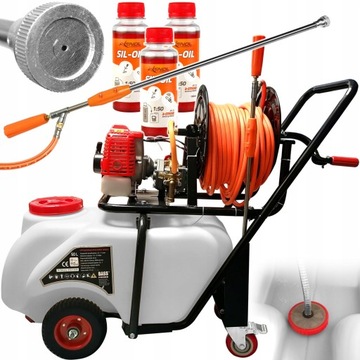 SPALINOWY OPRYSKIWACZ CIŚNIENIOWY WÓZKOWY TACZKOWY