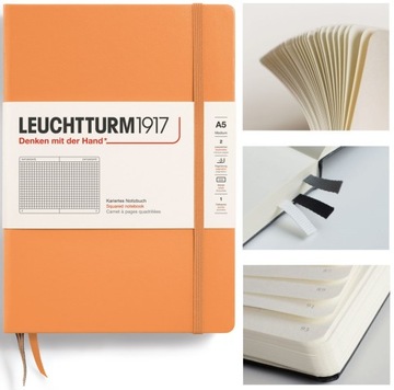 Notatnik LEUCHTTURM1917 Notes Medium A5 Kratka twarda oprawa zeszyt
