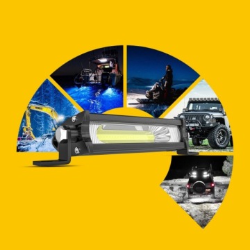 2 автомобиля СИД мини одиночный ряд COB 9W светлые бары
