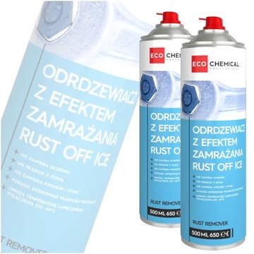 ODRDZEWIACZ ZAMRAŻAJĄCY RUST OFF ICE ECOCHEMICAL ZESTAW 2 SZTUK