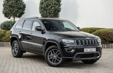 Jeep Grand Cherokee IV Terenowy Facelifting 2016 3.0 CRD 250KM 2017 Jeep Grand Cherokee 3.0D 250Ps Ledy Xenony Panorama Navi Alkantara 1Wl. Su
