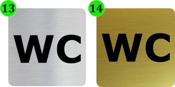 Таблички WC и TOILET, самоклеящиеся, большой выбор.
