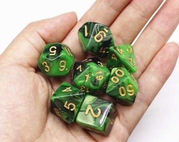 МУЛЬТИСРЕДНАЯ ЗЕЛЕНАЯ НАСТОЛЬНАЯ ИГРА В КОСТИ