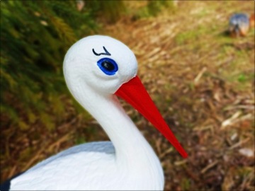 Декоративная садовая фигурка - 3 АИСТА + ГНЕЗДО