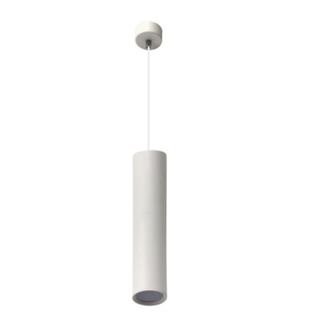 LAMPA Oprawa sufitowa TUBA wisząca Karadon 1x GU10 LED biała 56mm x 290mm