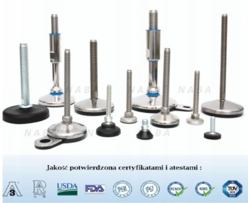 ВЫРАВНИВАЮЩАЯ ПОВОРОТНАЯ НОЖКА FI 83 M20x100 ПОЛИАМИД/ОЦИНКОВАННАЯ