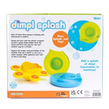 Набор пузырьков для ванны Dimpl Water Splash, 3 шт.