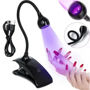 MAŁA LAMPA LATARKA UV LED DO PAZNOKCI ŻELE HYBRYDY SUSZARKA UTWARDZAJĄCA