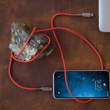 Mocny szybki Kabel type-C USB-C PD QC 3.0 1,5m SZYBKIE ŁADOWANIE oplot