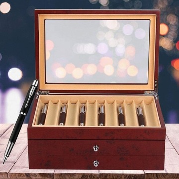 3-слойная коробка для перьевых ручек на 34 слота