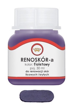RENOSKÓR FARBA LAKIER DO SKÓRY FIOLETOWY