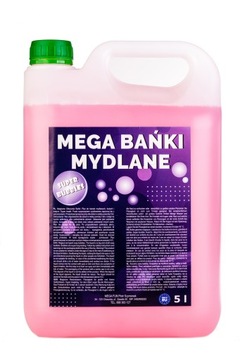 Жидкость для больших и маленьких мыльных пузырей, 5 литров MEGA FUN