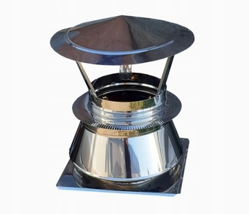 ЗОНТИК ДЛЯ ДЫМОХОДА НА КРЫШЕ INOX FI 200 ДЫМОХОДЫ
