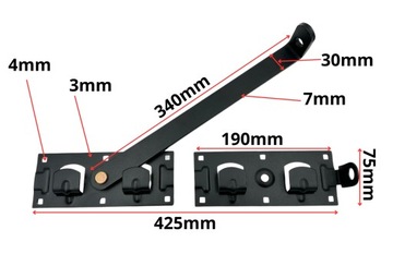 ЗАМОК SKOBEL WRZECIĄDZ С НАВЕСНЫМ ЗАМКОМ ДЛЯ ВОРОТ ЗАКРЫТИЕ ГАРАЖНЫХ ДВЕРЕЙ ЗАМОК