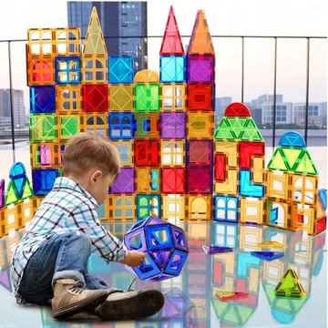 МАГНИТНЫЕ БЛОКИ 3D MAGNETIC 73 шт. Образовательная панель