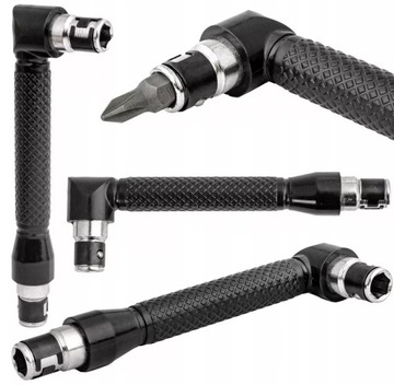 WKRĘTAK KĄTOWY PRZEDŁUŻKA DO BITÓW UCHWYT KOŃCÓWEK BITY 1/4