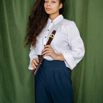 Портативный саксофон из металла, простой