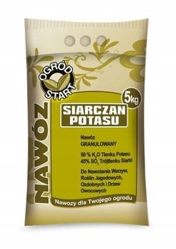 NAWÓZ SIARCZAN POTASU 5KG OGRÓD START WARZYWA OWOCE UNIWERSALNY