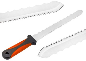 NÓŻ DO WEŁNY STYROPIANU 28cm do cięcia izolacji Kraft&Dele KD10362