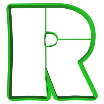 Foremka Wykrawacz Edukacyjna Literka Litera R 8cm