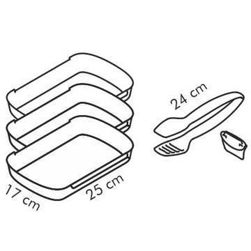 КОНТЕЙНЕРЫ TESCOMA НАБОР ЩИПЦОВ ДЛЯ ХРАНЕНИЯ