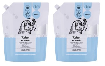 Yope Żel Prysznic Refill 2x800ml Kokos Sól Morska