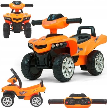 Pojazd Monster Pomarańczowy Quad Auto Jeździk