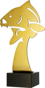 Duża metalowa statuetka RYBA karp 32 cm big fish opis gratis!
