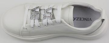 Sneakersy Damskie Vinceza 72300 Białe r. 38 Skóra Naturalna