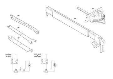 Конденсатор 0,22мкФ для настольной пилы Bosch GTS 254