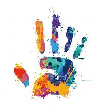 TERMO NAKLEJKA APLIKACJA NAPRASOWANKA KOLOROWA RĘKA Y12