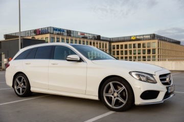 Mercedes Klasa C W205 Kombi 200 184KM 2017 Mercedes C 200 4MATIC Estate. Pak. AMG. Polski salon, serwis ASO, 184KM