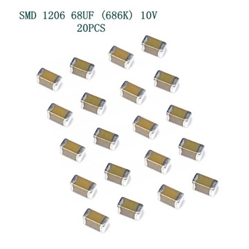 Керамические конденсаторы 68uF 10% 10V 1206 X7R SMD/керамические конденсаторы