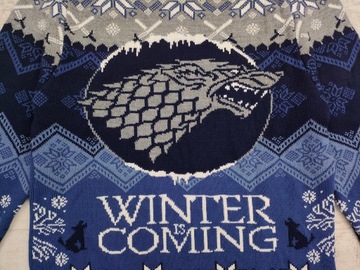 HRA O TRÓN WINTER IS COMING VIANOČNÝ SVETER LICENCOVANÁ veľ. S