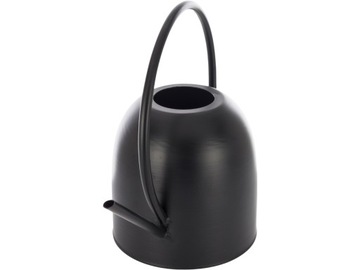 DEKORACYJNA Czarna Metalowa KONEWKA - 27 x 32 x 16 cm