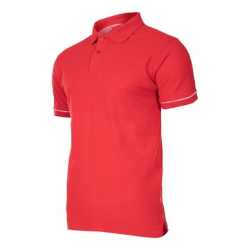 Koszulka polo, 220g/m2, czerwona, 2xl, ce, lahti