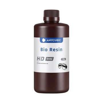 Żywica UV Anycubic Bio HD Gray 1kg | Wysoka wytrzymałość