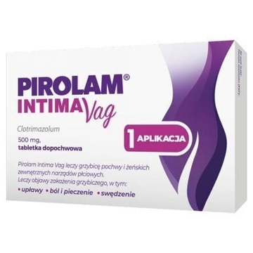 PIROLAM INTIMA VAG 500MG 1TABLETKA DOPOCHWOWA