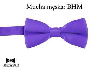 Szelki i muszka w serca walentynkowe unisex fiolet